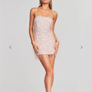 Retrofete HEATHER SEQUIN STAR FRINGE DRESS - tutti fruti, XS